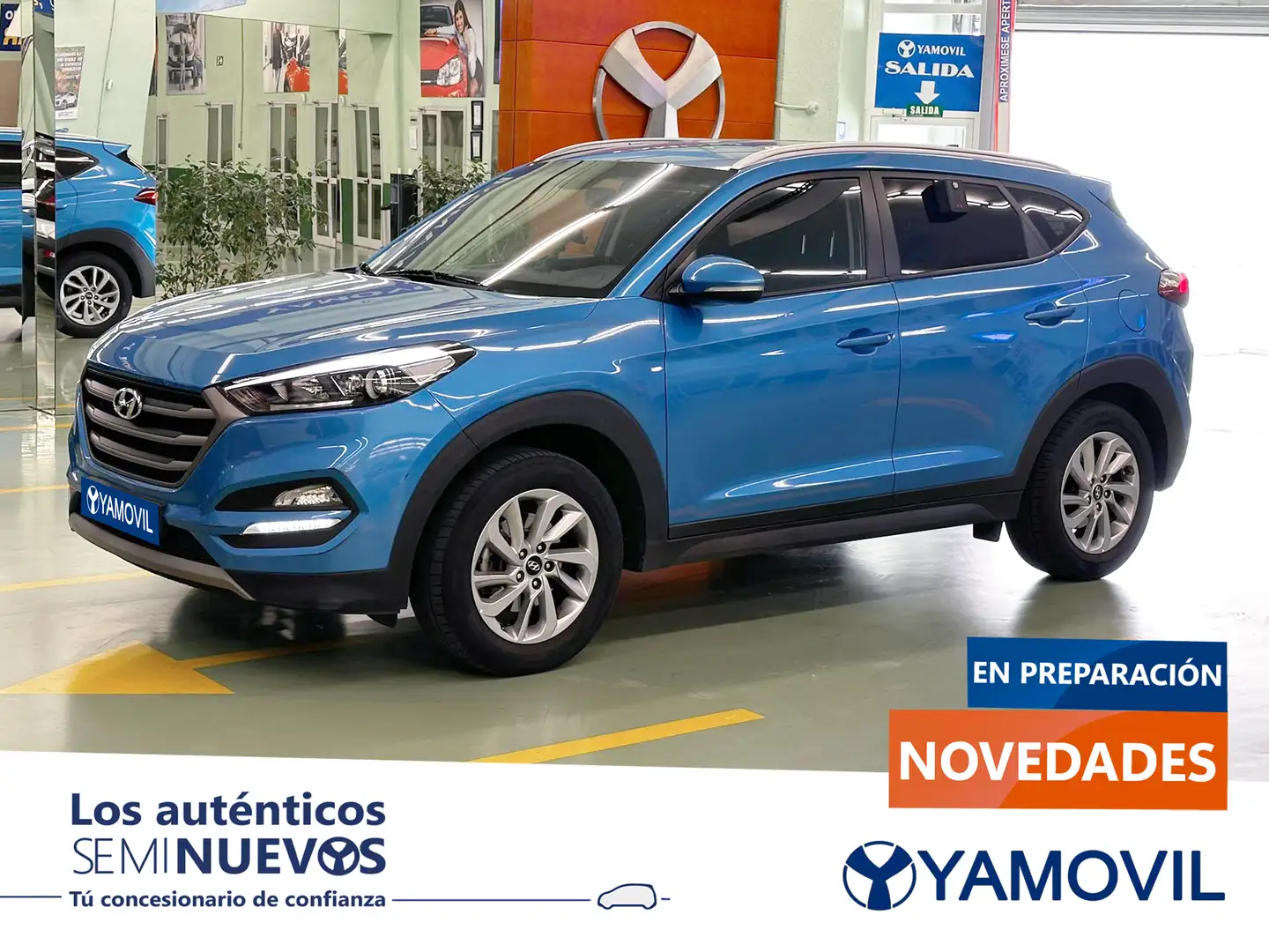 Hyundai TUCSON 1.7CRDI BD Link Sky 4x2 115 Blauw - 1