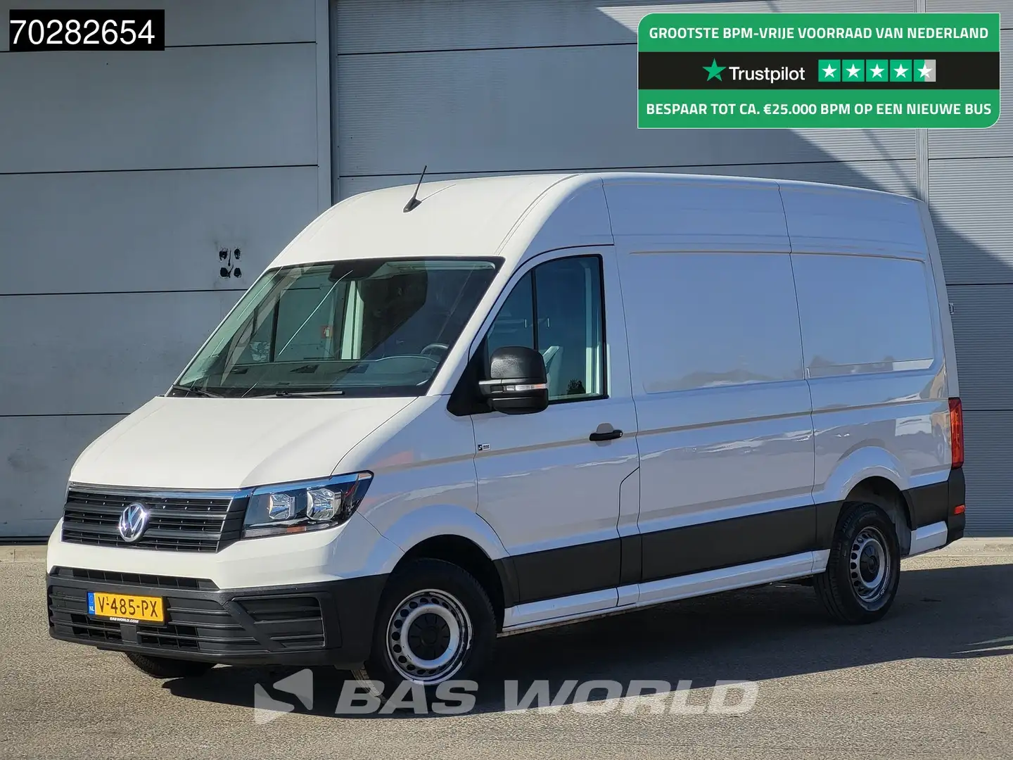 Volkswagen Crafter 102pk L3H3 Navi Trekhaak Airco Cruise Camera Euro6 Wit - 1