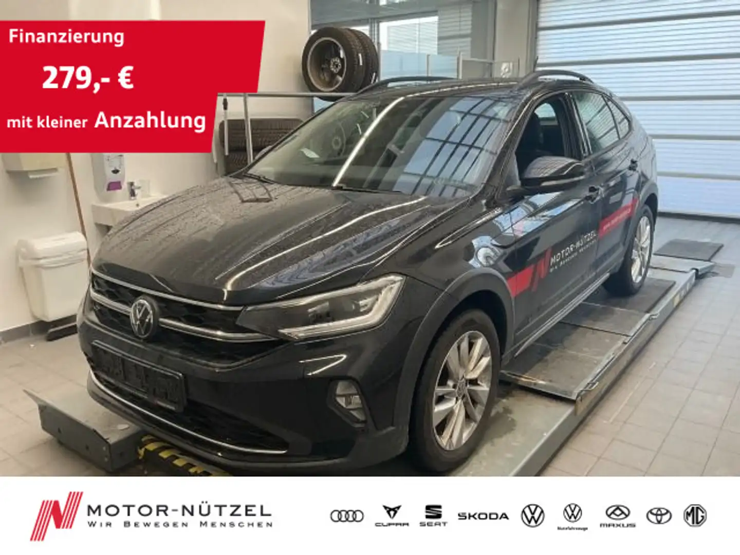 Volkswagen Taigo 1.0TSI MOVE MATRIX+APP+ACC+SHZ+PDC+RFK+NSW Schwarz - 1
