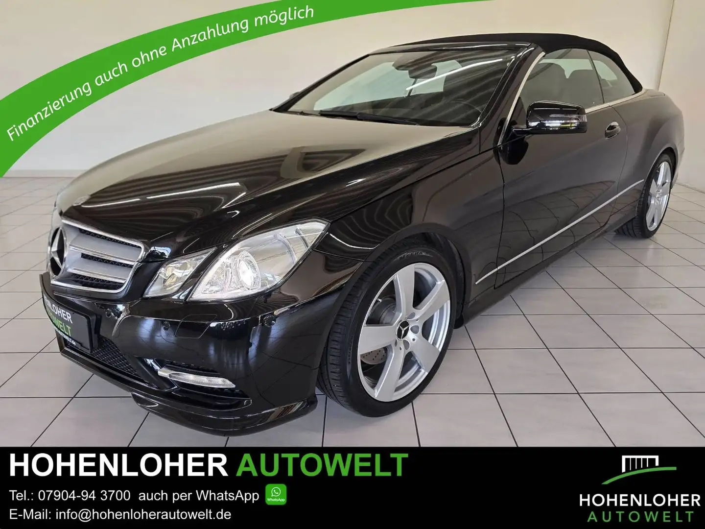 Mercedes-Benz E 200 Cabrio Avantgarde *AMG *Leder *Xenon Zwart - 1