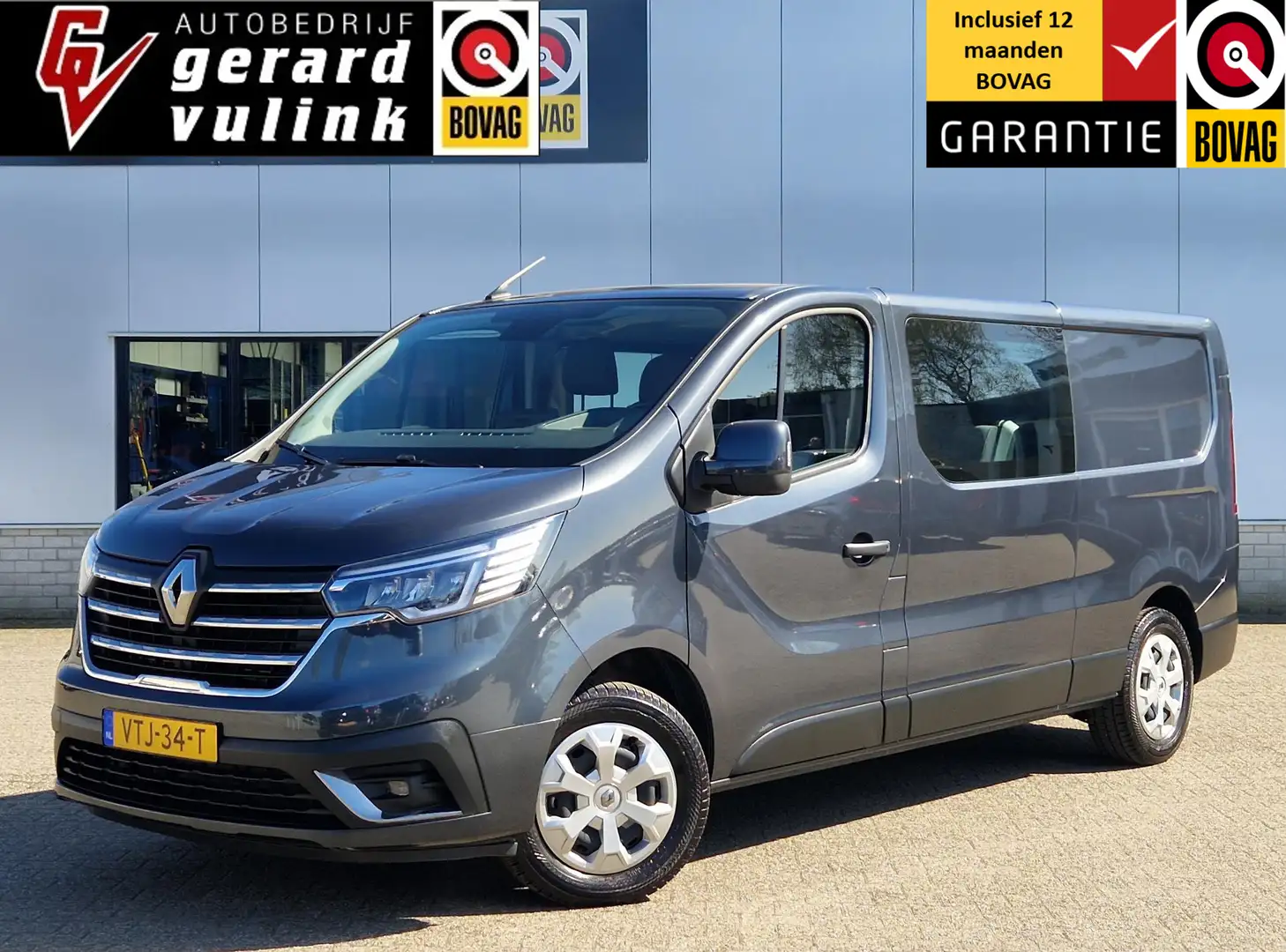 Renault Trafic 2.0 dCi L2H1 DC Work Edition 6-PERS DC TREKH. NAV Gris - 1