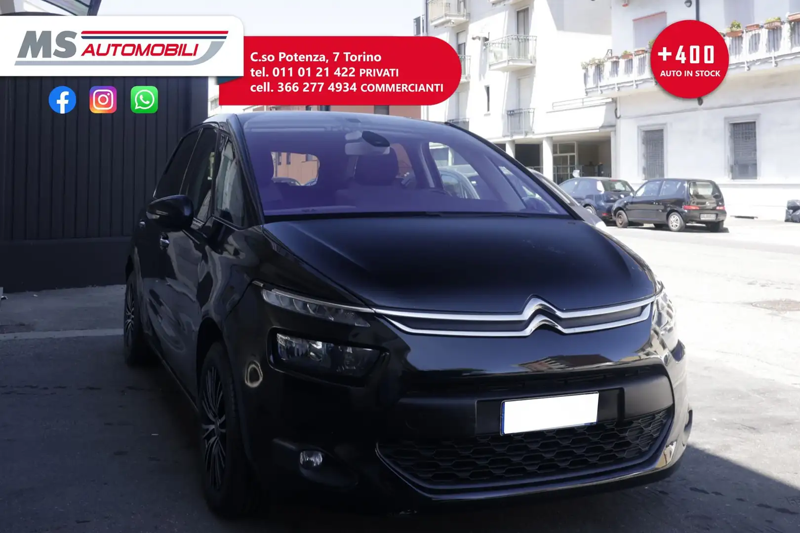 Citroen C4 Picasso Citroën C4 Picasso 1.6 e-HDi 115 Exclusive Unicop Nero - 1