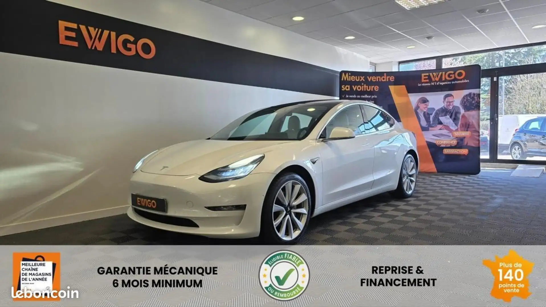 Tesla Model 3 DUAL MOTORS LONG RANGE %2B INTERIEUR BLANC Blanc - 1