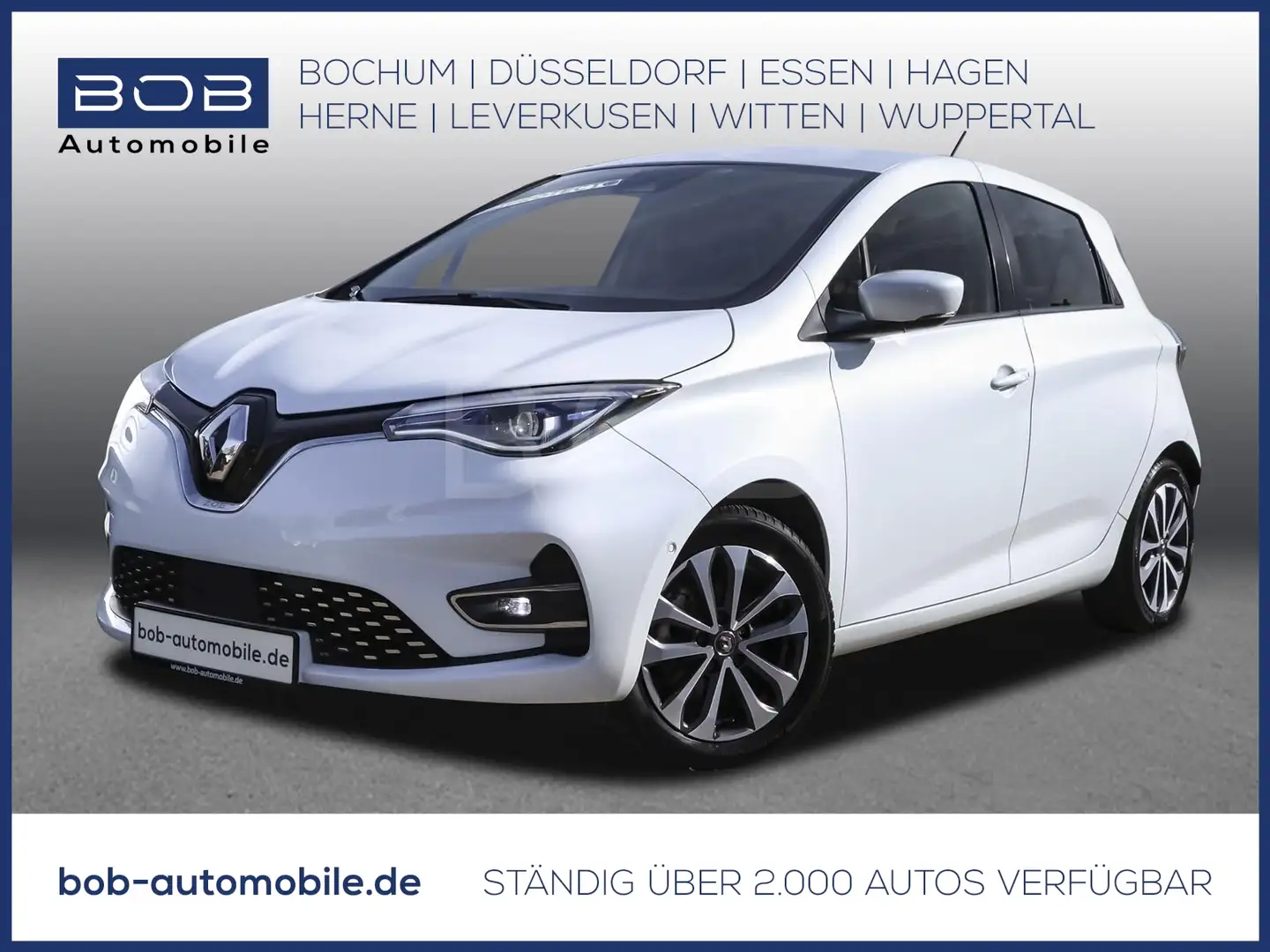 Renault ZOE R135 Intens R135 Z.E. 50 CCS GJR NAVI PDC Blanc - 1