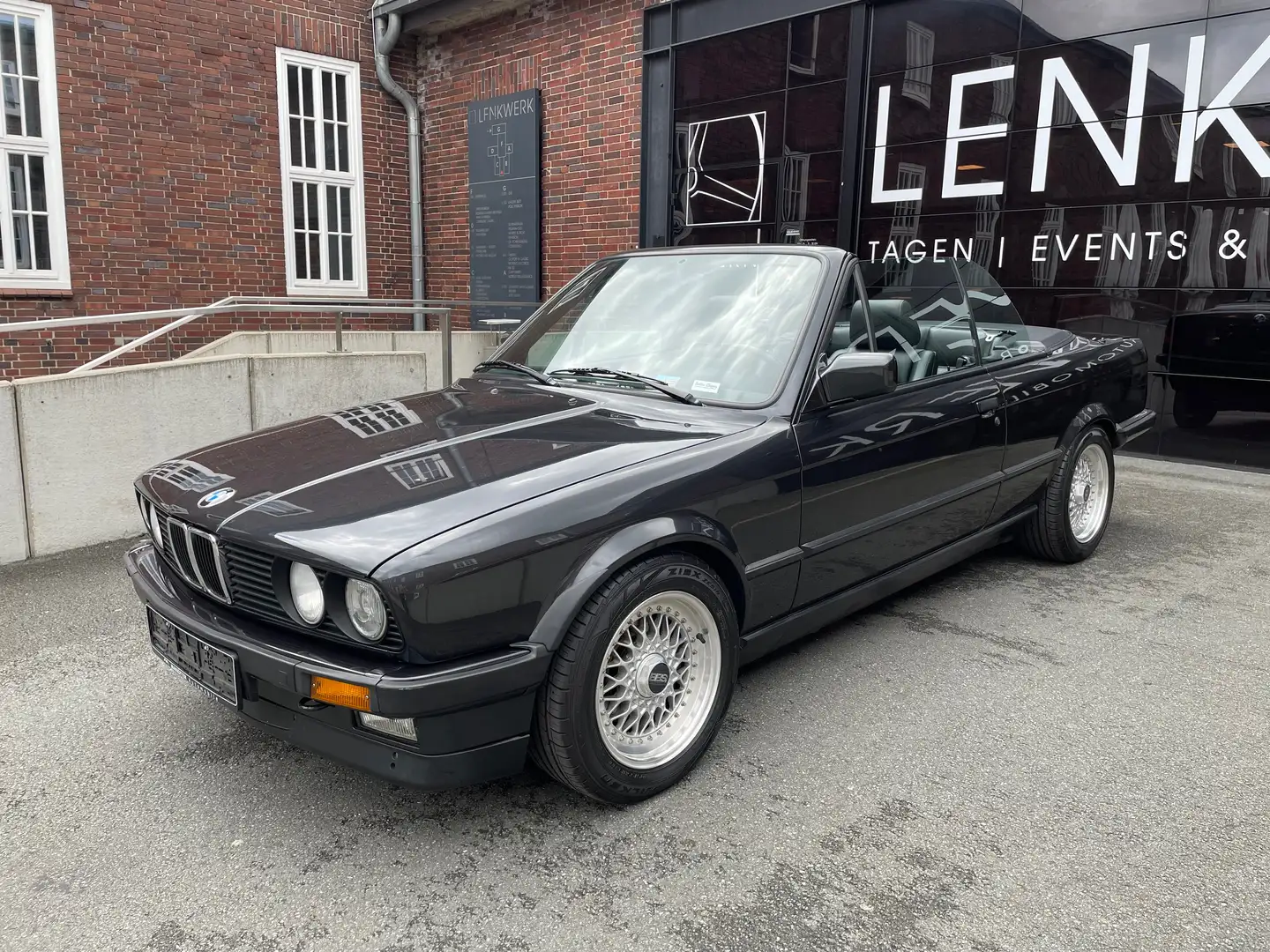 BMW 320 320i E30 Cabrio *** BBS RS Felgen, H-Zulassung Schwarz - 1