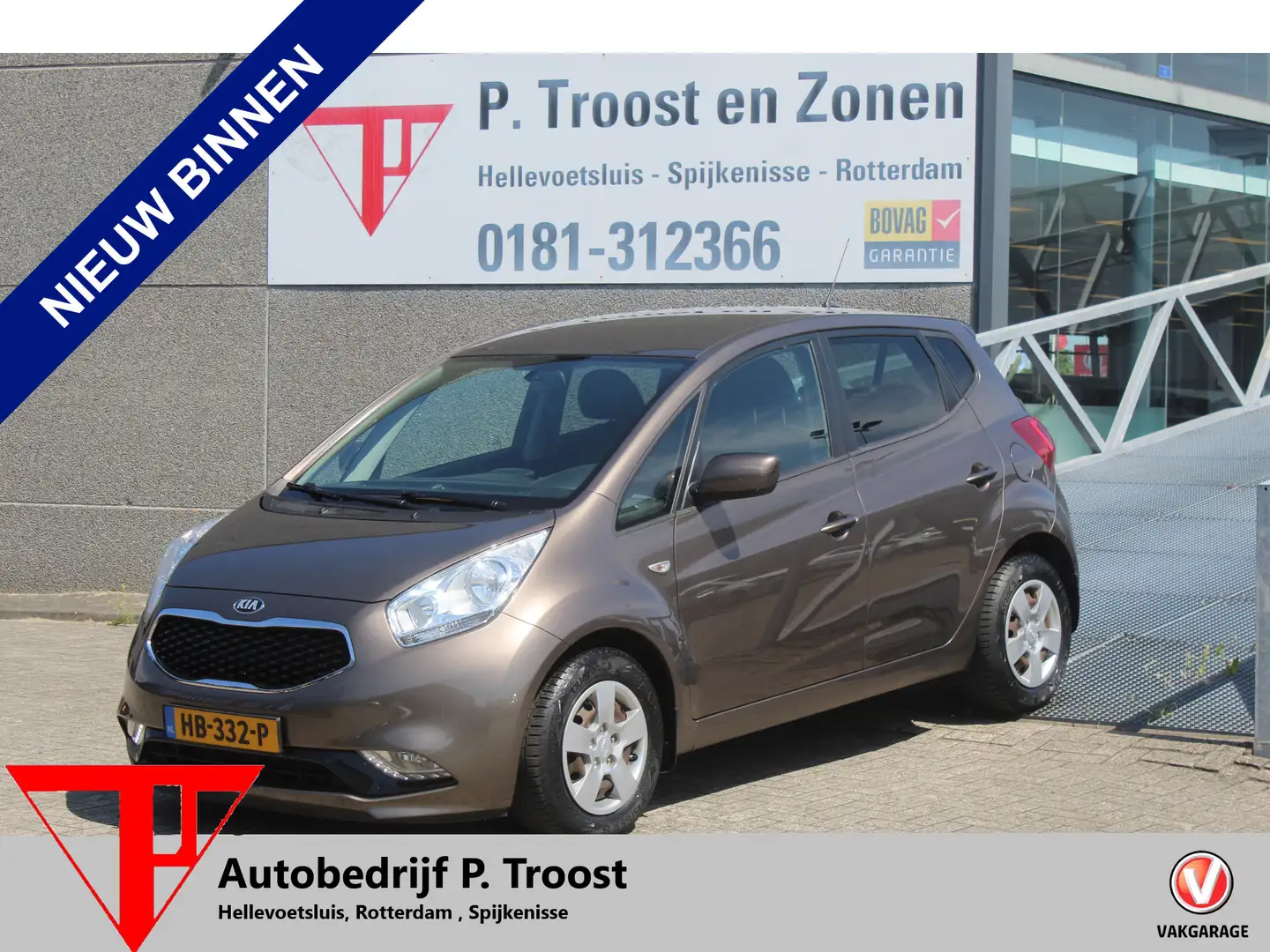Kia Venga 1.6 CVVT DynamicLine Automaat/Navigatie/Achteruitr Brun - 1