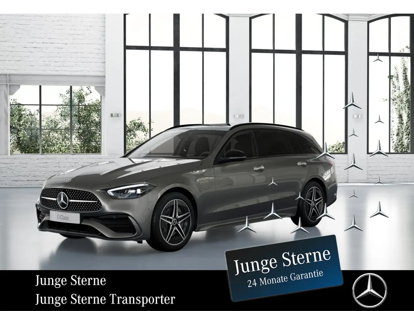 Mercedes-Benz C 220 d T *AMG*NIGHT*MEMO*PANO*SHZ*KAMERA*MBUX* Silber - 1
