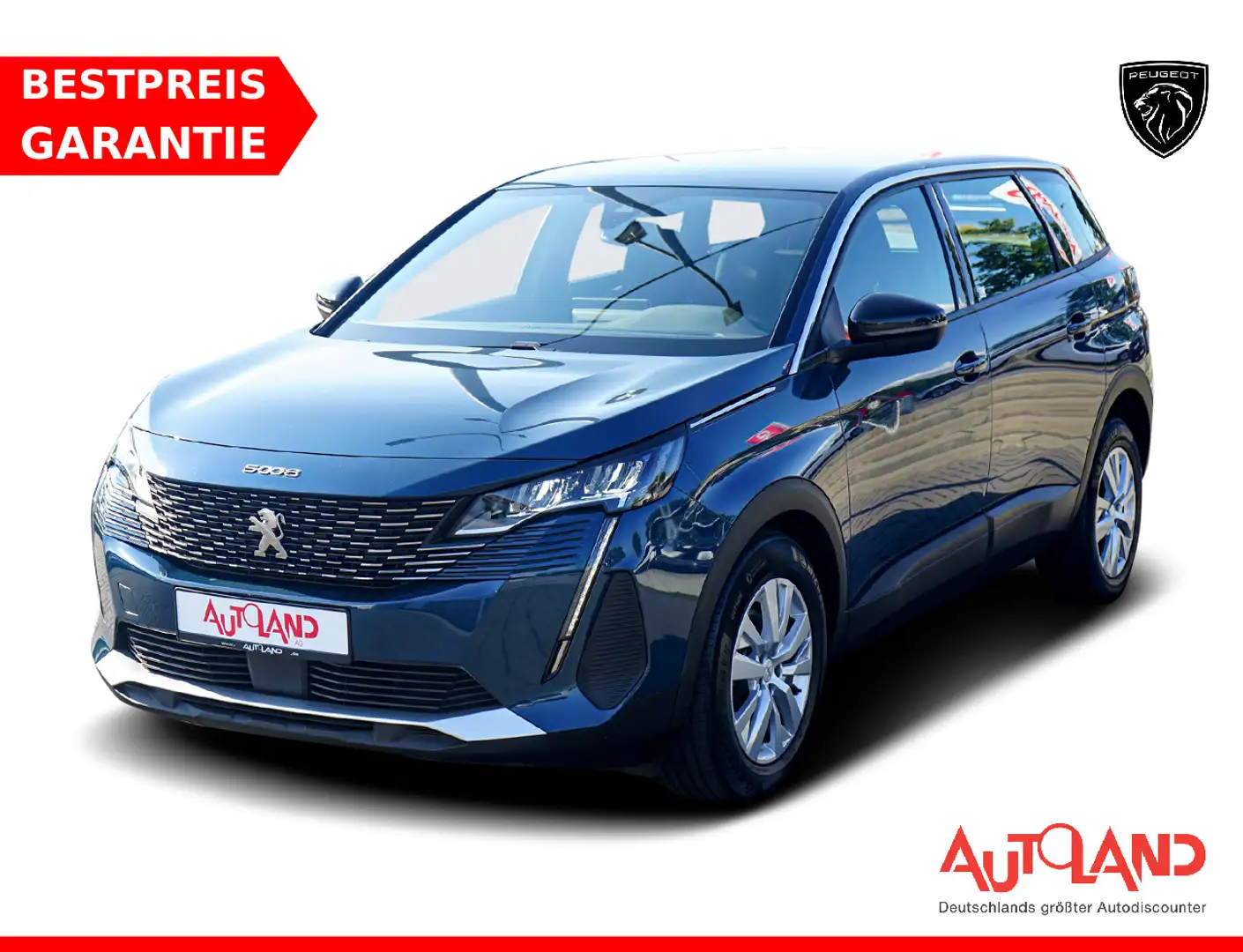 Peugeot 5008 1.2PureTech 130 Aut. LED Navi Kamera 7-Sitzer Blau - 1