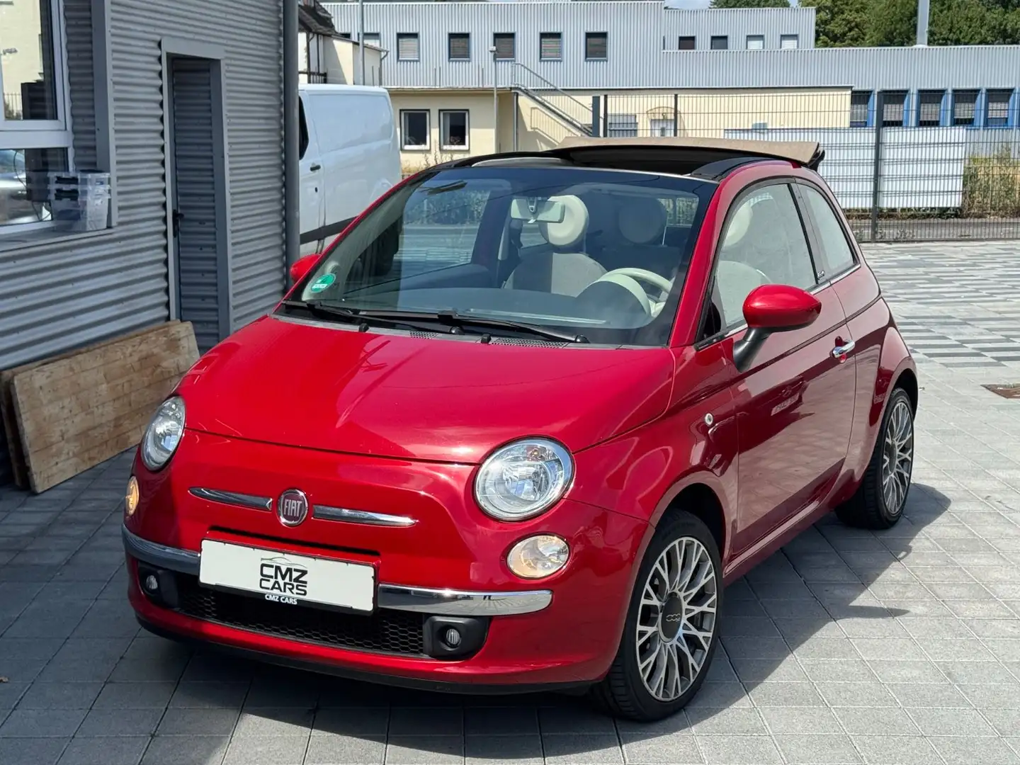 Fiat 500 *Klima*Pdc*Teilleder* Rot - 1