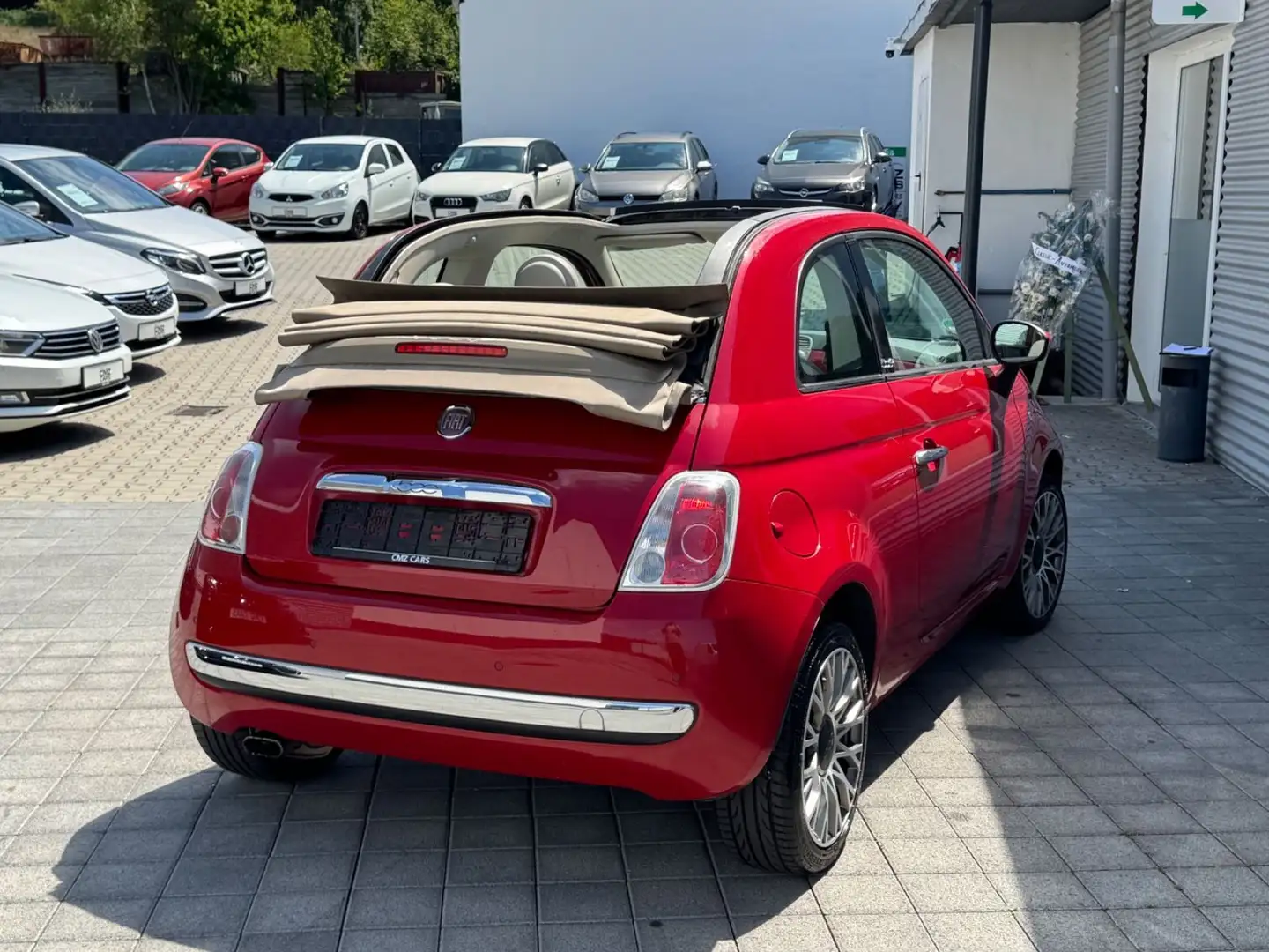 Fiat 500 *Klima*Pdc*Teilleder* Rot - 2