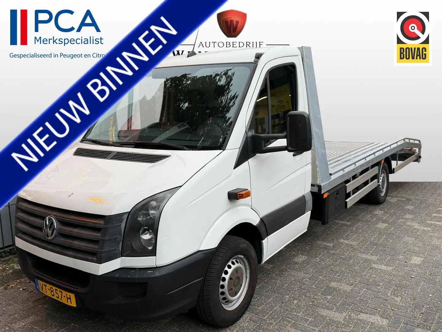 Volkswagen Crafter Autotransport Lier/Luchtvering/1350kg laden 32 2.0 Wit - 1