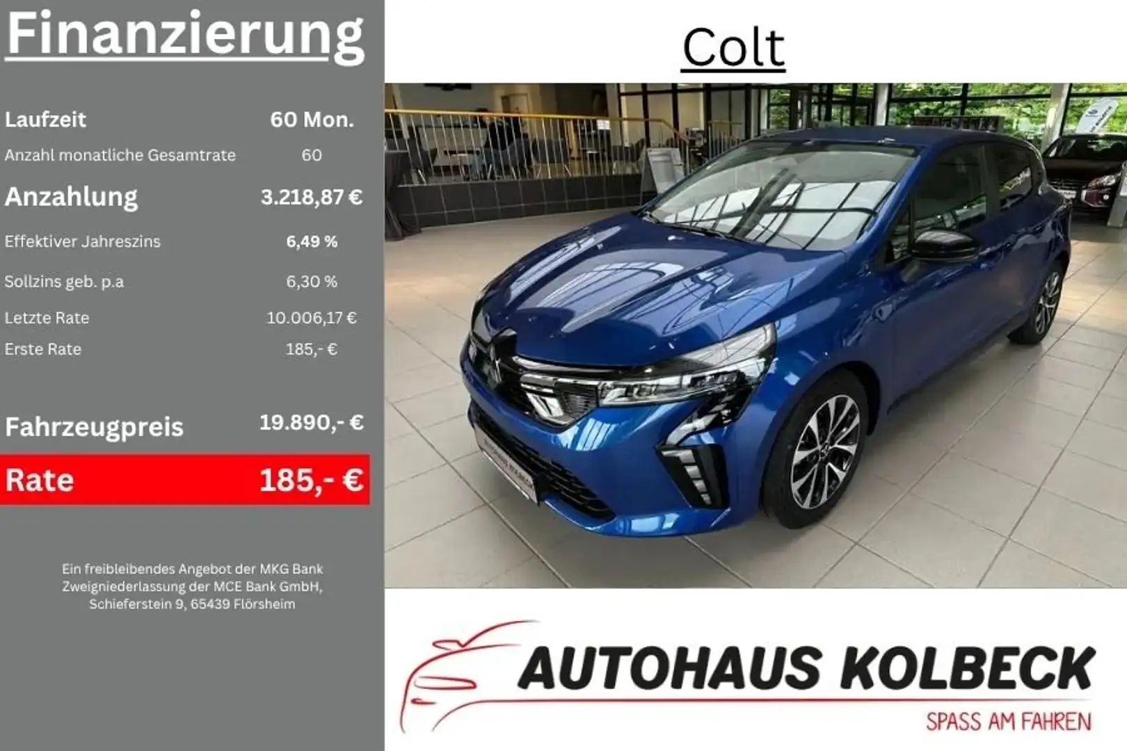 Mitsubishi Colt 1.0 PLUS Blau - 1