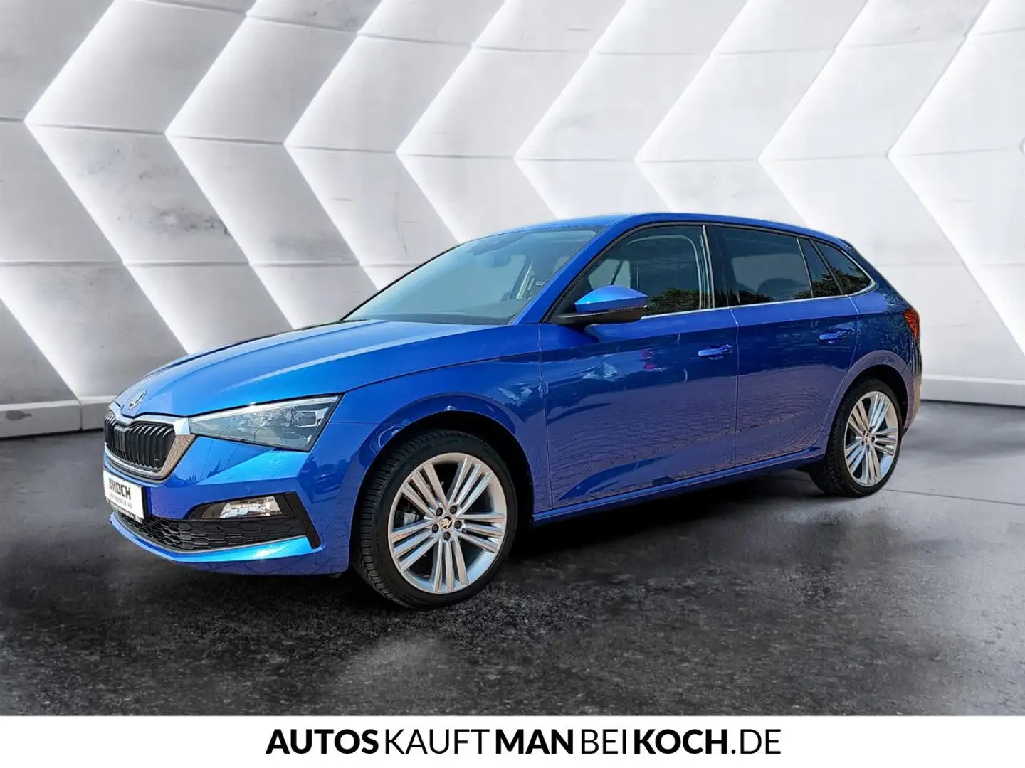 Skoda Scala 1.5 TSI DSG Style LED KAM SHZ TEMP NAVI Blau - 2