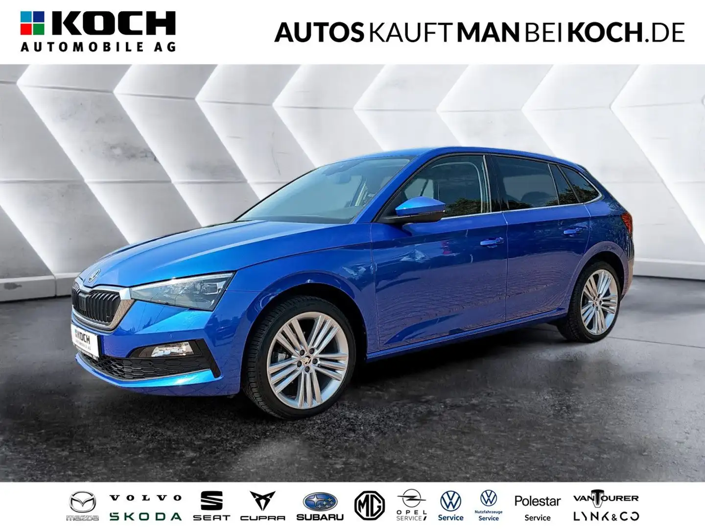 Skoda Scala 1.5 TSI DSG Style LED KAM SHZ TEMP NAVI Blau - 1