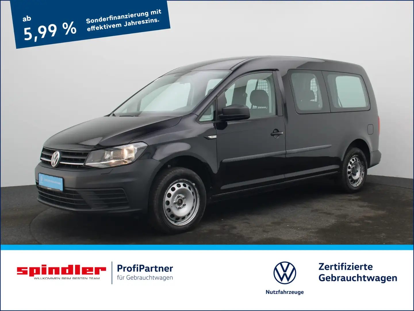 Volkswagen Caddy Kombi/ 5-Sitzer, Navi, Bluetooth, SHZ Negro - 1