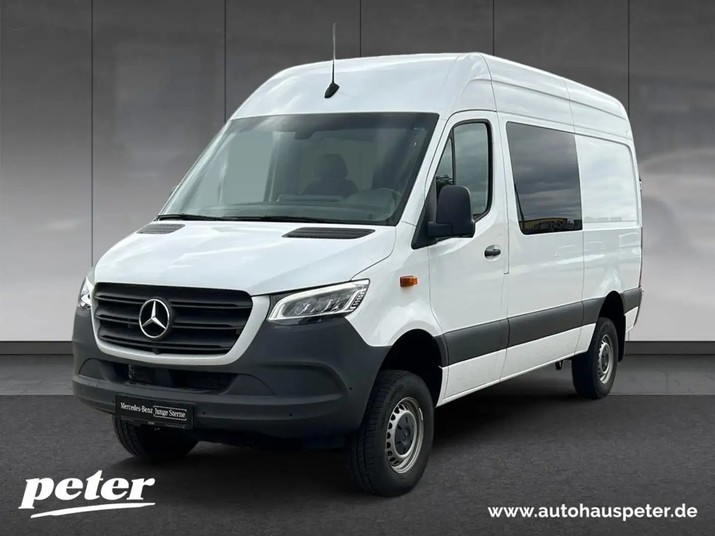 Mercedes-Benz Sprinter 319 CDI Mixto 4x4 9GT+DISTR+LED+STHZG+AHK Blanc - 2