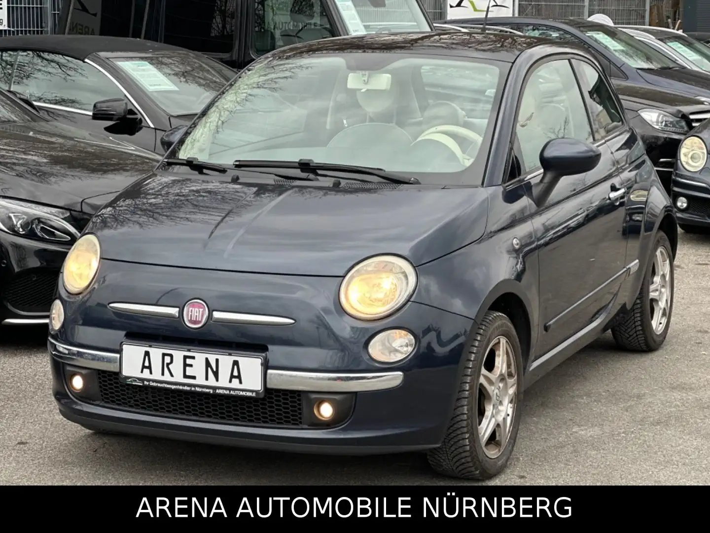 Fiat 500 *Diesel*Panorama*Klima*City*AllSeason Blau - 1