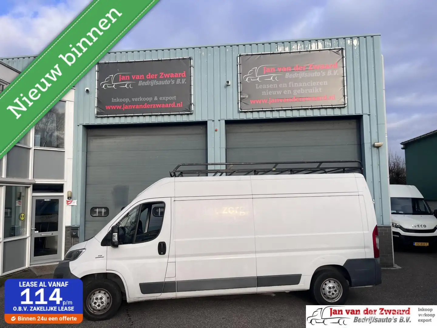 Fiat Ducato 33 Lang Hoog 3 zitplaatsen Blanc - 1