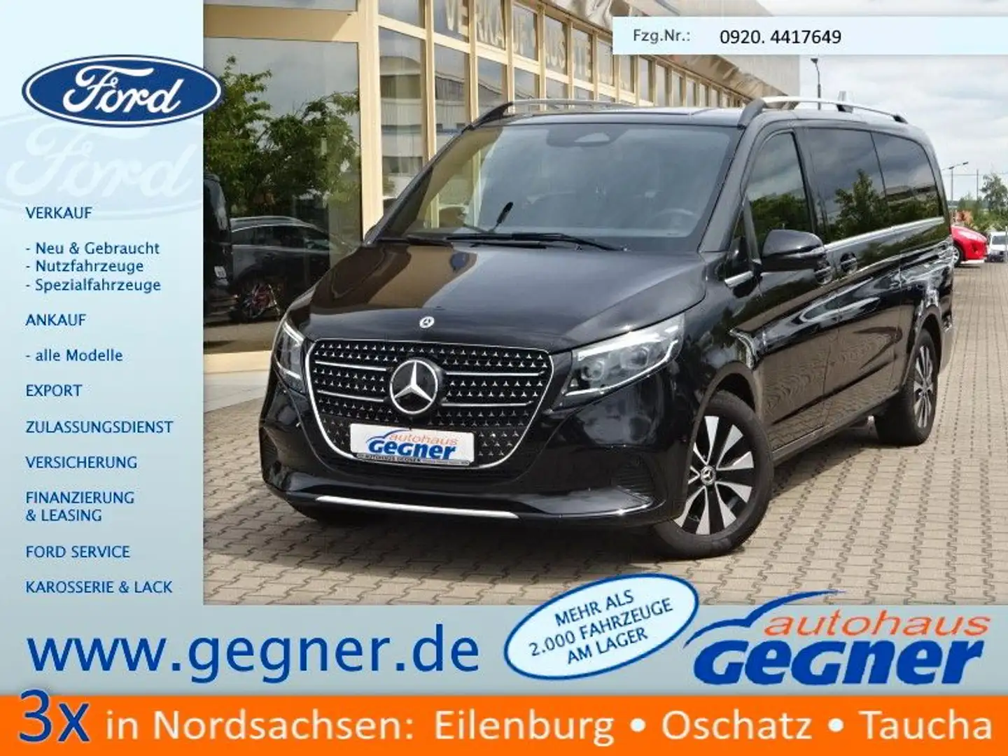 Mercedes-Benz V 300 d extralang 9G-TRONIC Avantgarde Standhzg Noir - 1