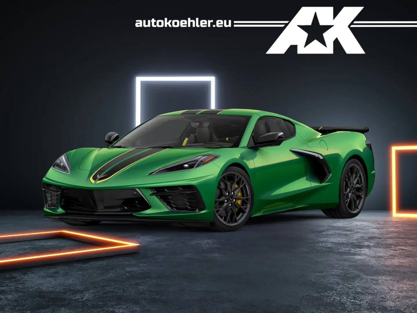 Corvette C8 Coupe 3LT 2026 Magnetic, Lift, Voll! Grün - 1