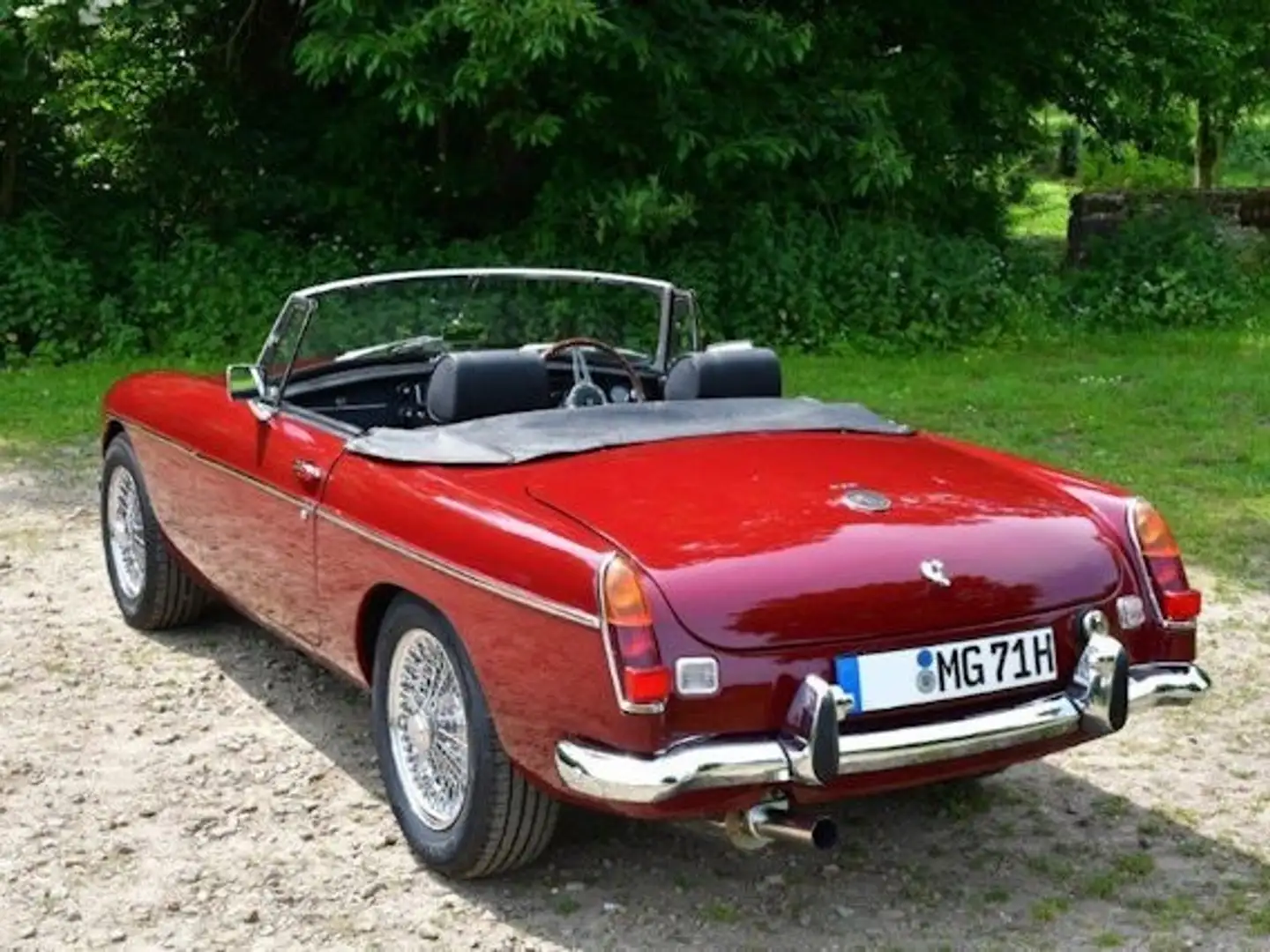 MG MGB Cabrio Chrommodel Speichen 3,5l V8 Rover Rojo - 2