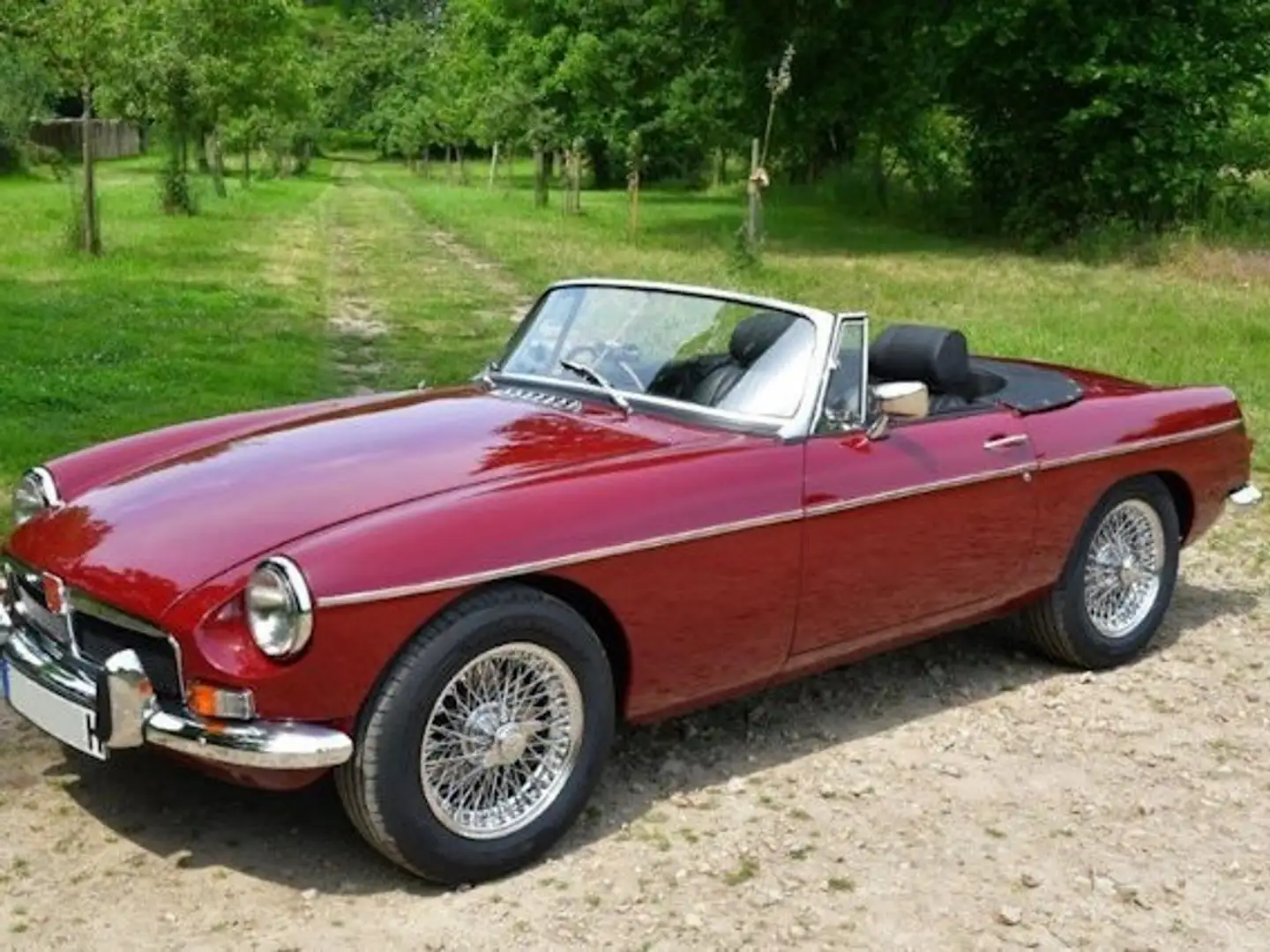 MG MGB Cabrio Chrommodel Speichen 3,5l V8 Rover Rojo - 1