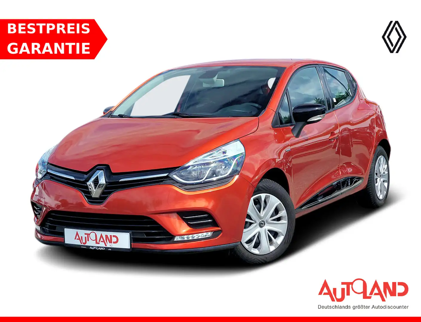 Renault Clio 1.2 Limited Navi Sitzheizung Klimaaut. PDC Rot - 1