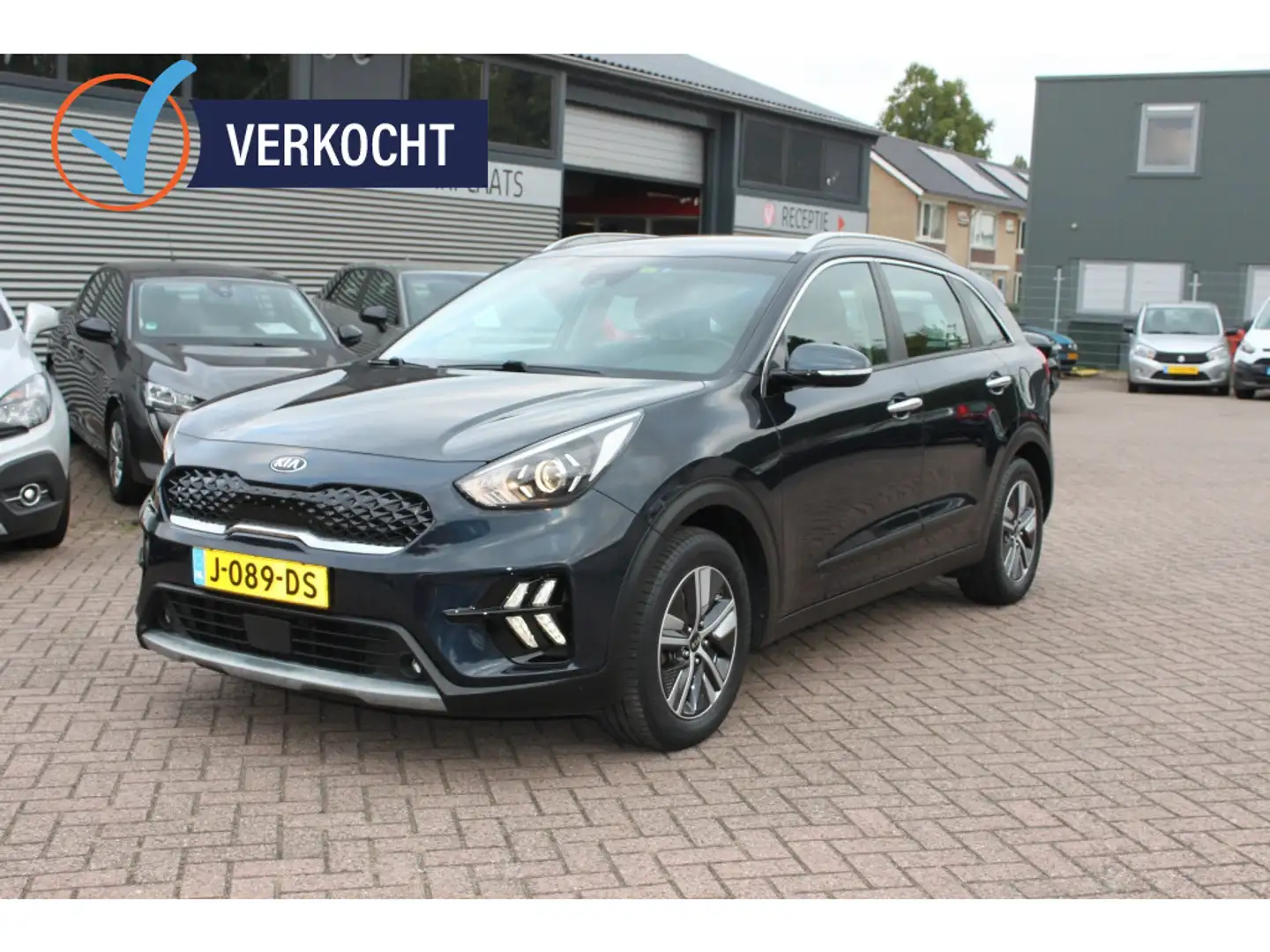 Kia Niro 1.6 GDi H. DynamicL., navi, trekhaak, Bleu - 1