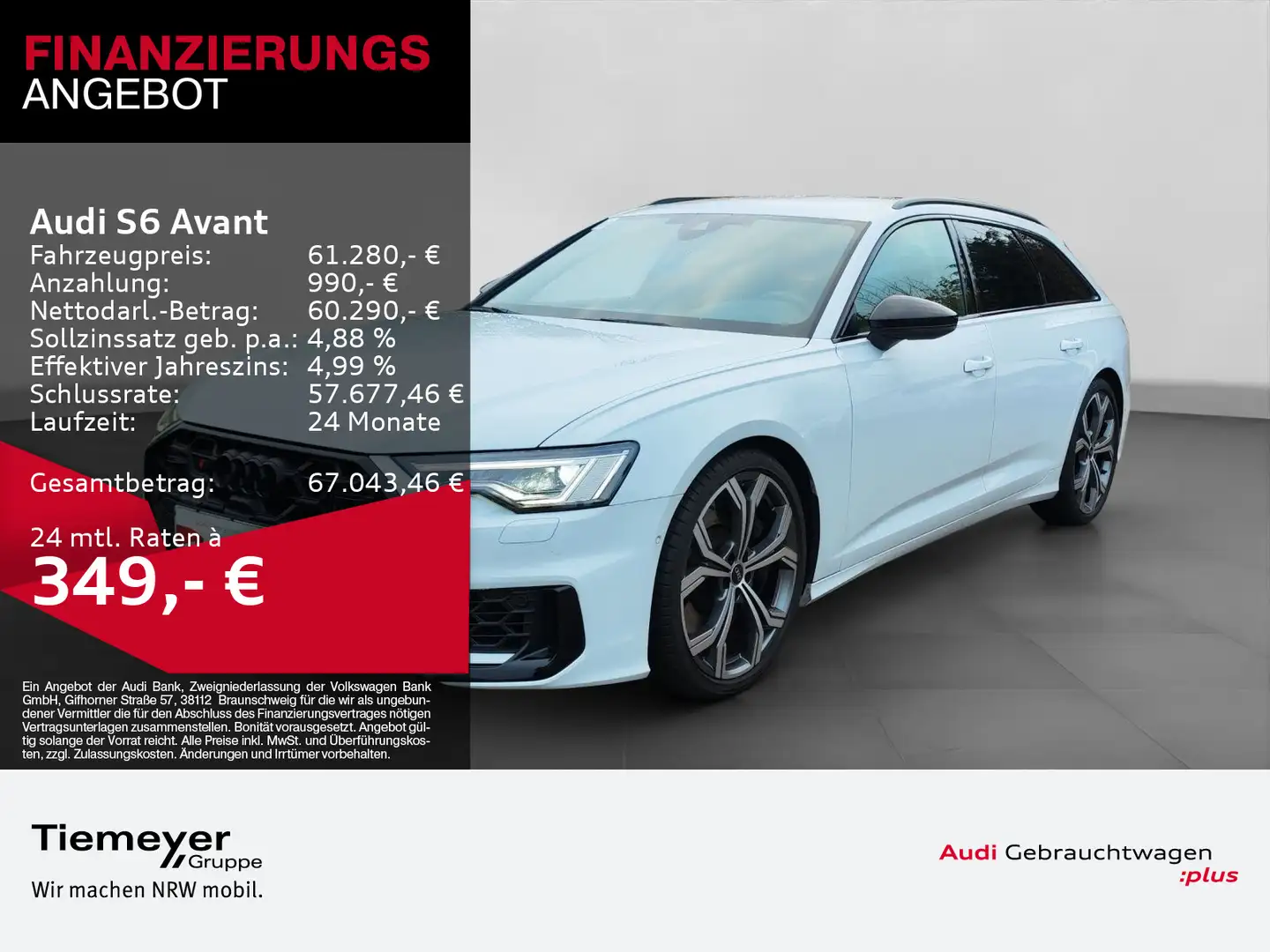 Audi S6 TDI Q MATRIX NAVI+ BuO LM21 Weiß - 1