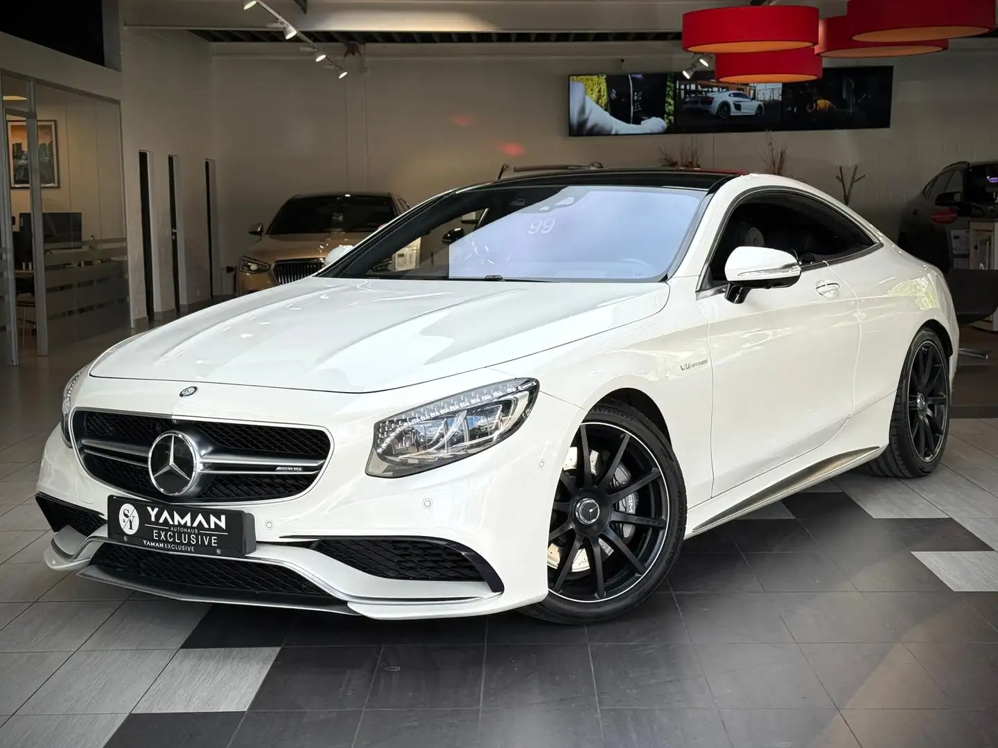Mercedes-Benz S 63 AMG 4M*MagicSky*HuD*Swarovski*StHzg*TV Weiß - 1