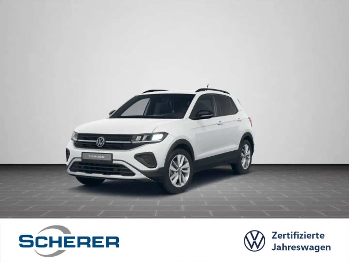 Volkswagen T-Cross GOAL 1.0 TSI DSG AHK NAVI APP SHZ ACC Weiß - 1