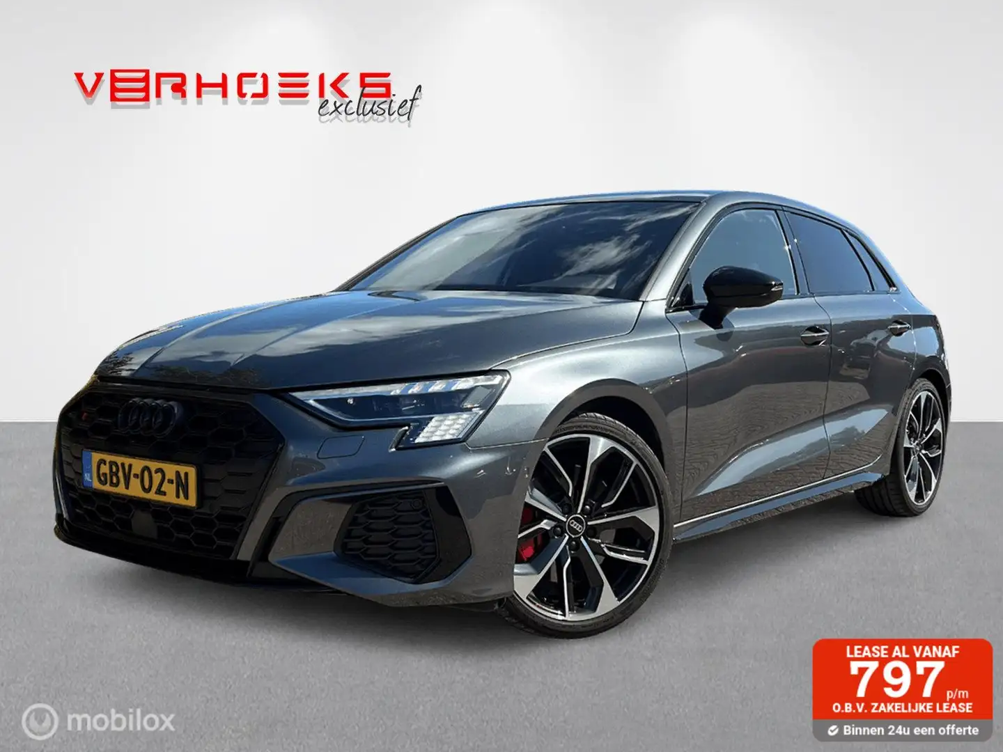 Audi S3 2.0 TFSI S3 quattro / Pano / leer / B&O / 19" / AC Gris - 1