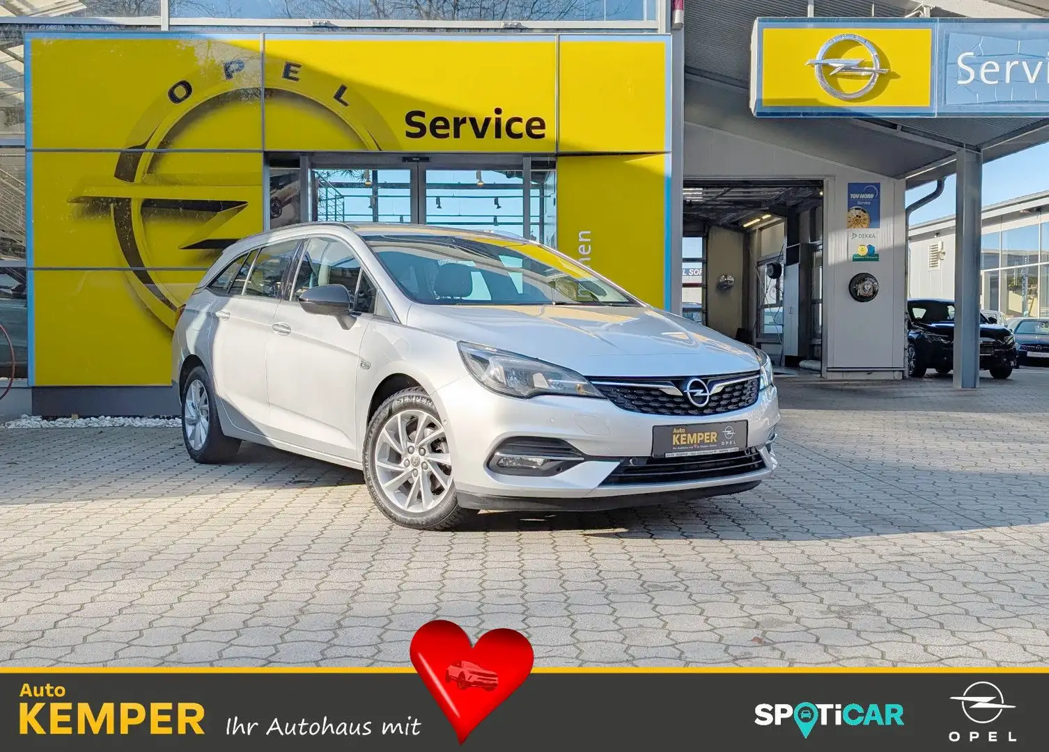Opel Astra ST 1.5 D Elegance Autom. *LED*Navi*Kamera* Argent - 1