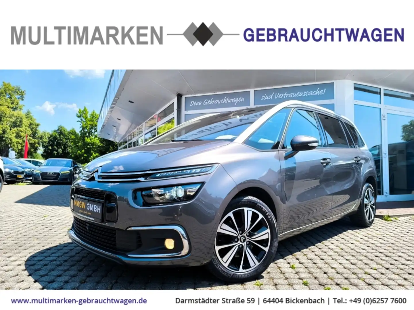 Citroen C4 Picasso tourer 1.6.16V THP155 165 AHK/Pano/Navi Grau - 1