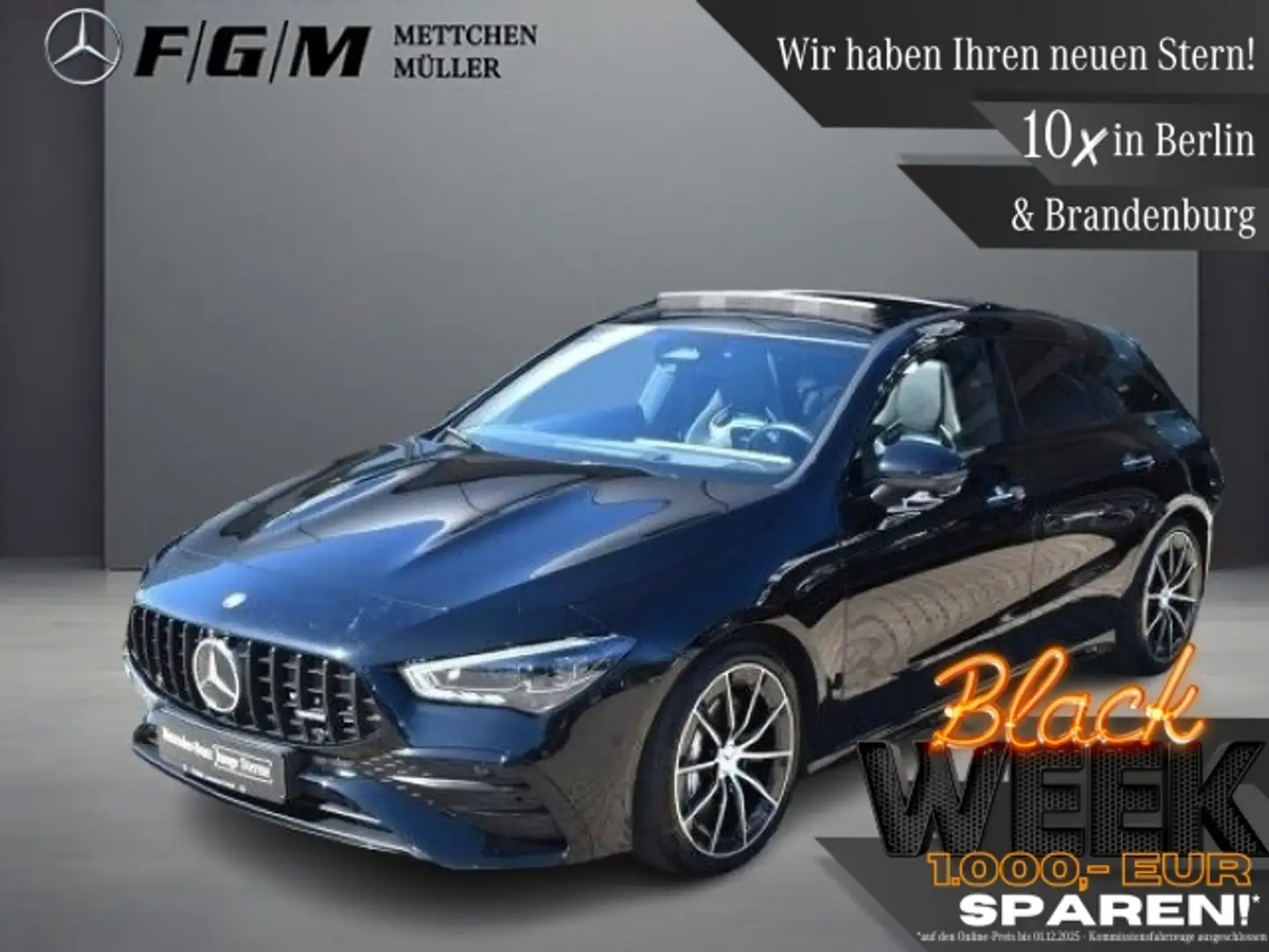 Mercedes-Benz CLA 35 AMG 4M SB Pano/KeyG/Standhzg/360/Perf.Sitz Noir - 1