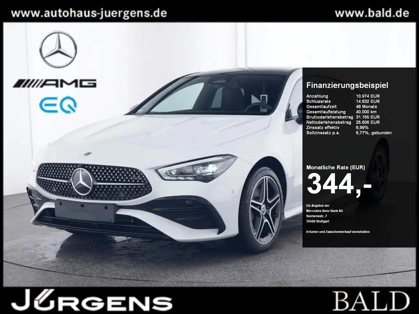 Mercedes-Benz CLA 250 e SB AMG-Sport/ILS/360/Pano/Burm/Night Weiß - 1