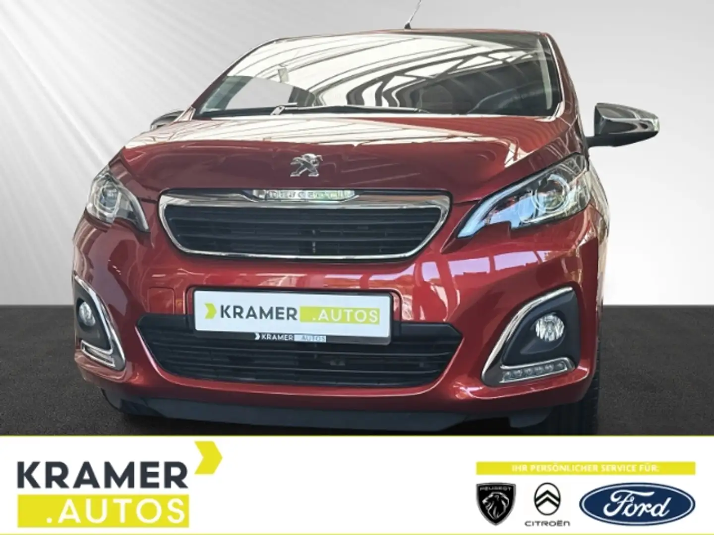 Peugeot 108 Style 1.0 VTi EU6d *SHZ*RFK*MET*APPLE CAR*NSW Rot - 1