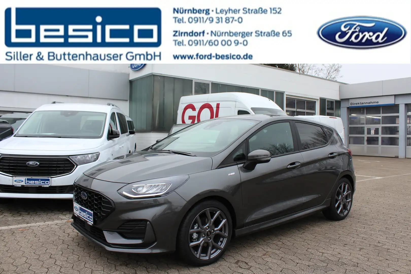 Ford Fiesta ST-Line X 1,0EcoBoost*Navi*Kamera*18 Zoll*Winter P Grey - 1