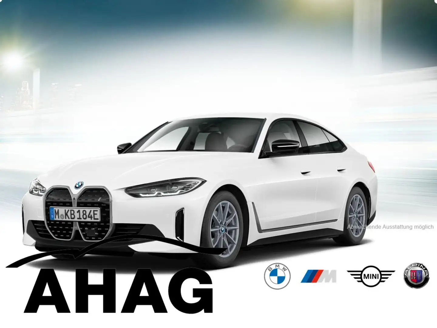 BMW i4 eDrive35 Klimaaut. AHK HIFI Sitzhzg. Vorn Weiß - 2