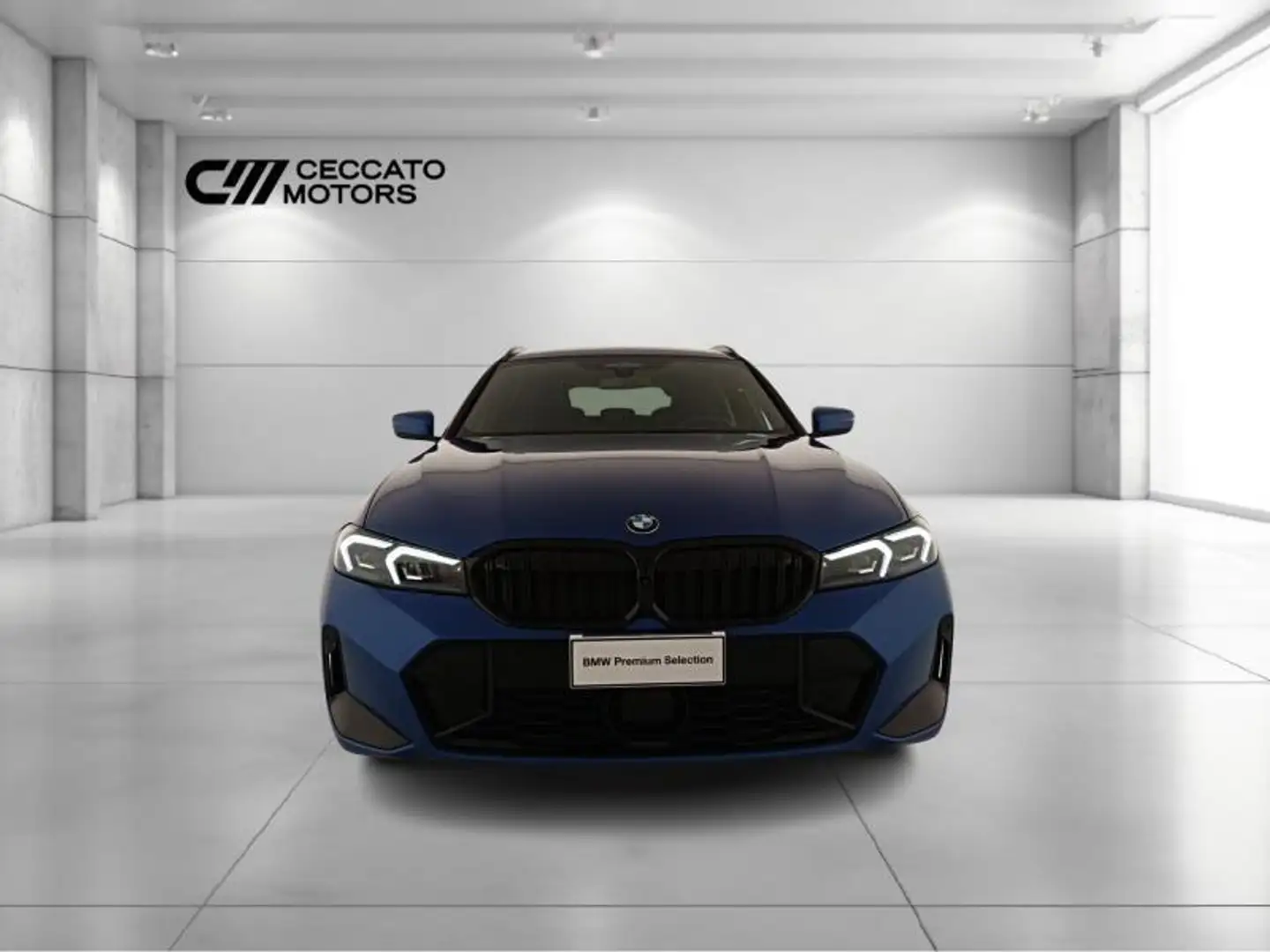 BMW 320 d Touring mhev 48V Msport xdrive auto Bleu - 2