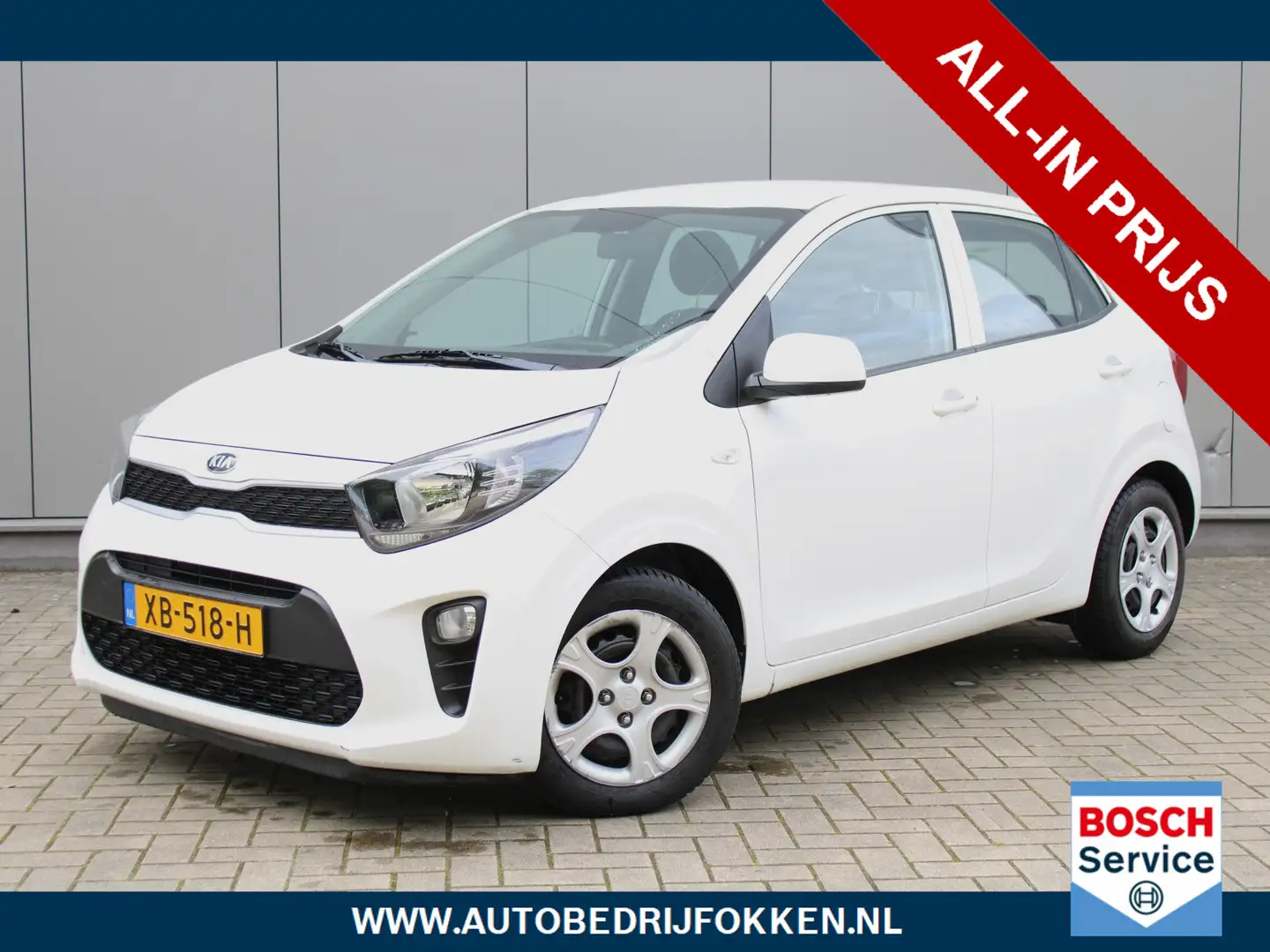 Kia Picanto 1.0 CVVT 67pk EconomyPlusLine | Navigatie | Aircon Blanc - 1