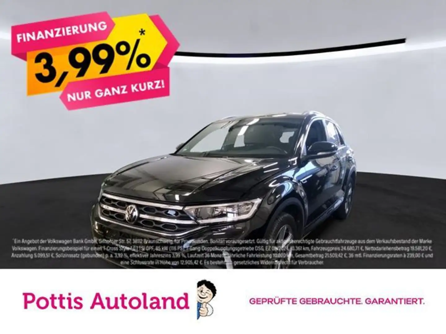 Volkswagen T-Roc 2.0 TDI DSG R-LINE ACC NAVI LED+ AHK Schwarz - 1