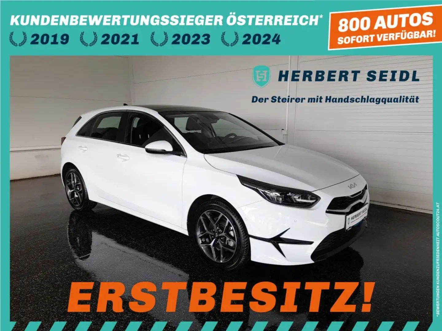 Kia XCeed Ceed VISION 1,6 CRDI *17 ZOLL / LED & FLA / ACC / NAVI / KAMERA / SPORTSITZE / 2-ZONEN-KLIMA* Weiß - 1