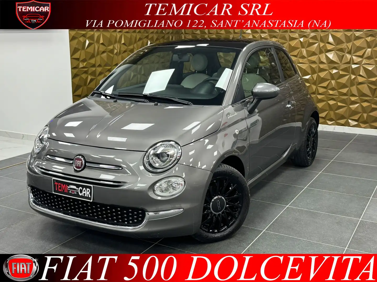 Fiat 500 1.0 hybrid Dolcevita 70cv Grigio - 1