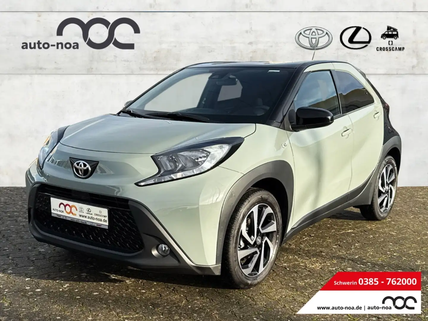 Toyota Aygo X Teamplayer Apple CarPlay Android Auto Musikstreami Grün - 1