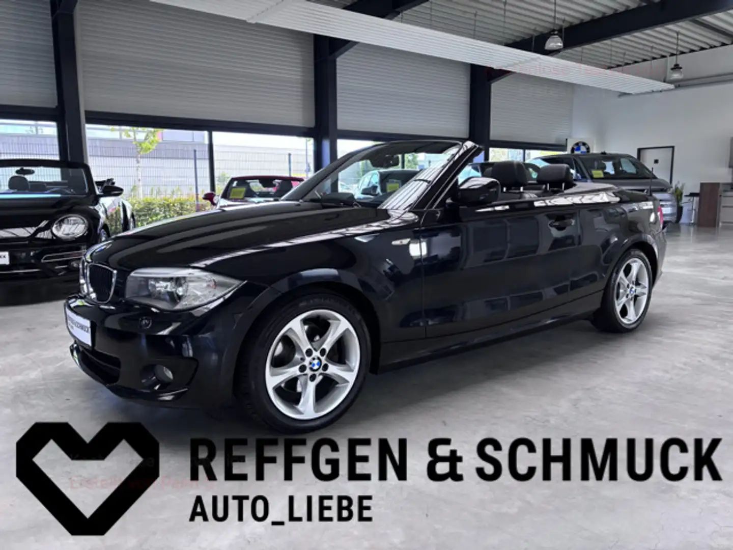 BMW 120 CABRIO KLIMA+LEDER+NAVI+XENON+ALLWETTER+ALU+ Nero - 1