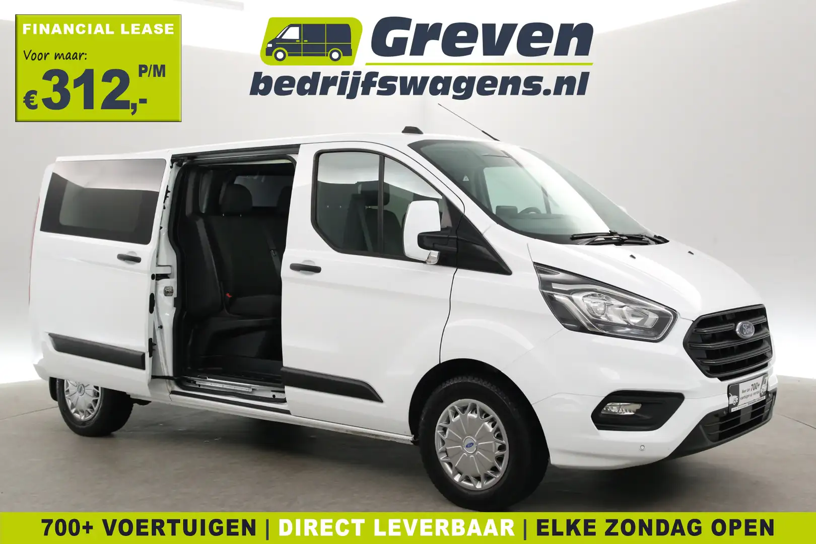 Ford Transit Custom 2.0 TDCI L2H1 | DC | 6-Zits | 2800KG Trekgew. | Tr Blanc - 1