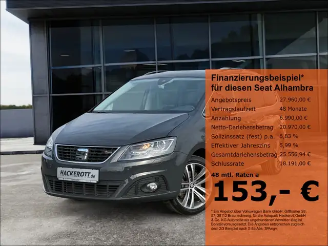 SEAT Alhambra FR-Line 1.4 TSI 6-GANG Heckklappe+Schiebetüren ele