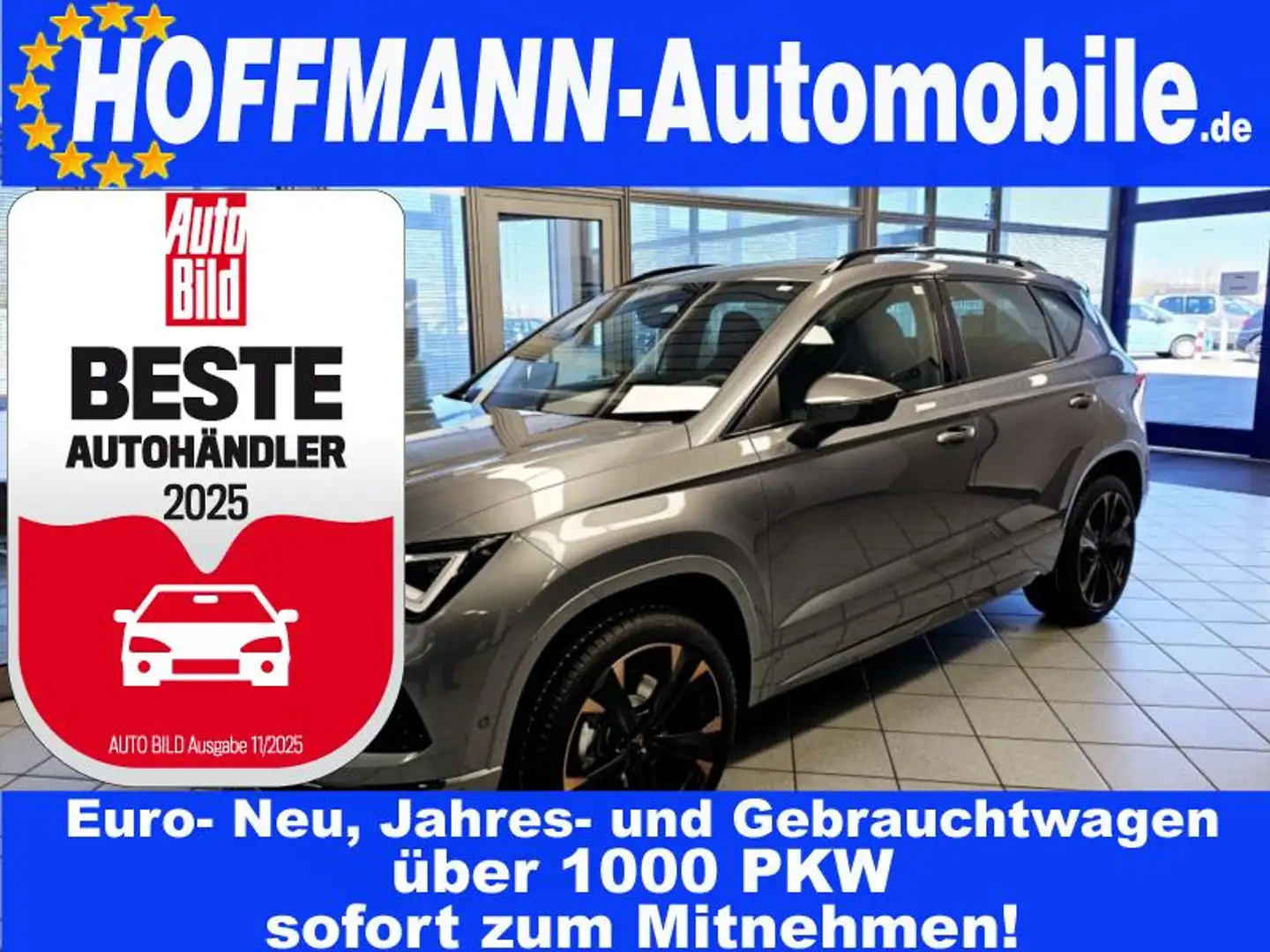 CUPRA Ateca AHK,Voll-LED,Navi,Kamera,elt.Heckklappe Grau - 1
