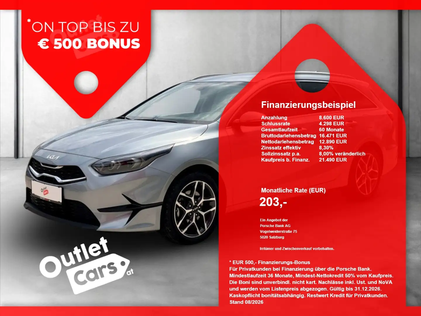 Kia Ceed SW / cee'd SW 1.6 TGDI GT Line GT-Line LED Silber - 1